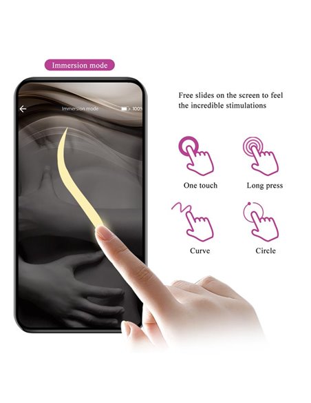 Liam Vibrador Punto G Silicona  con APP Morado