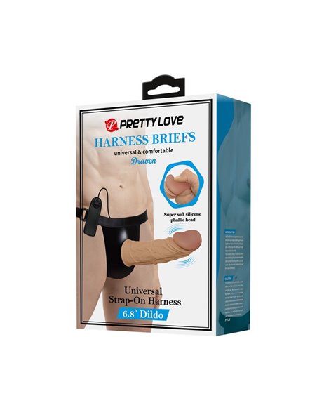 Draven Arnés con Dildo Hueco con Vibración