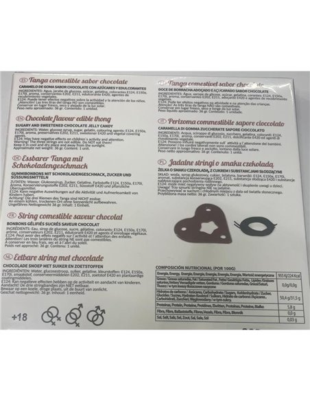 Tanga Comestible Unisex Chocolate
