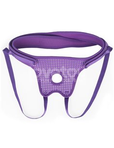 Arnés Easy Strap On Harness Polka Dots Púrpura 2