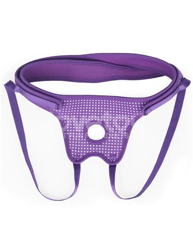 Arnés Easy Strap On Harness Polka Dots Púrpura