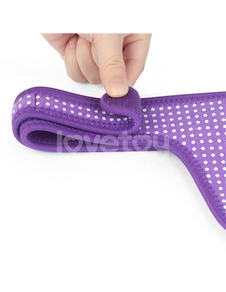 Arnés Easy Strap On Harness Polka Dots Púrpura