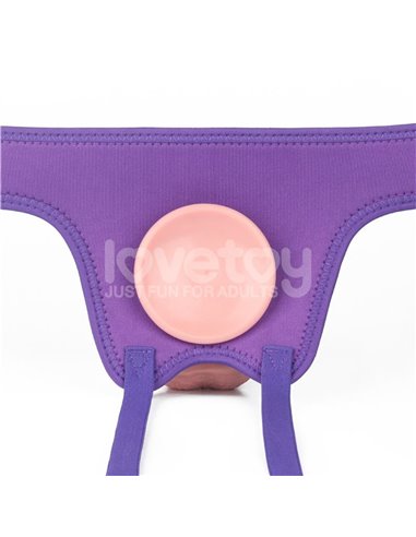 Arnés Easy Strap On Harness Polka Dots Púrpura