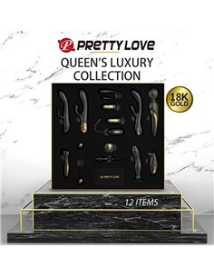 Luxury Set Queens 12 Juguetes Negro y Oro 18k