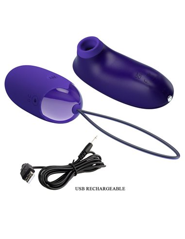 Succionador de Clítoris y Huevo Vibrador