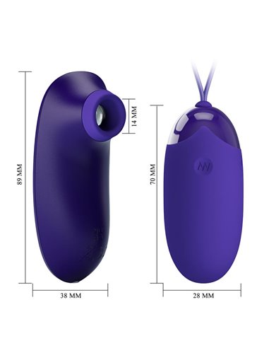 Succionador de Clítoris y Huevo Vibrador