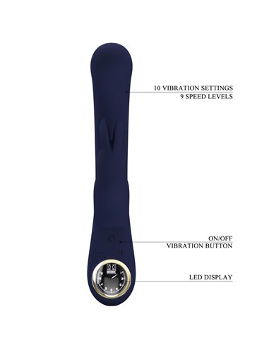 Lamar Vibrador Punto-G Azul Oscuro