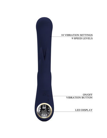 Lamar Vibrador Punto-G Azul Oscuro