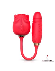 Rosa con Succión con huevo con Thrusting USB 2