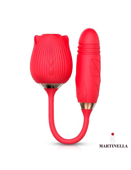 Rosa con Succión con huevo con Thrusting USB