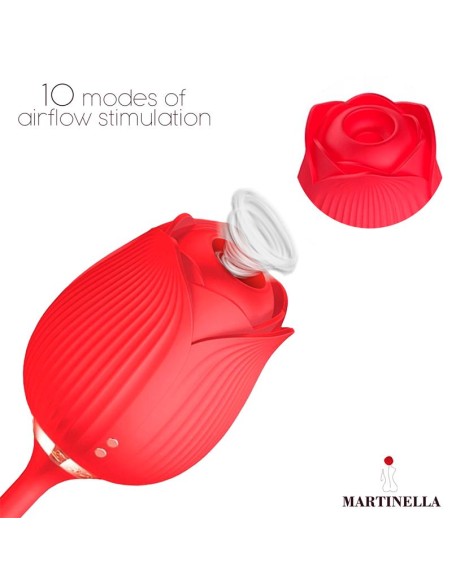 Rosa con Succión con huevo con Thrusting USB