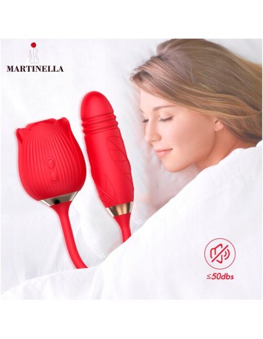 Rosa con Succión con huevo con Thrusting USB