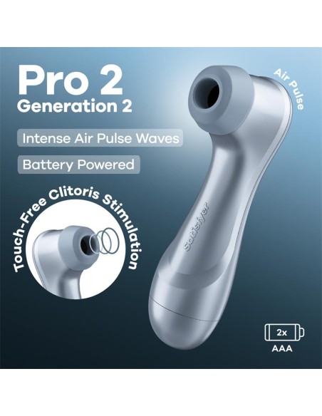 Pro 2 Gen 2 Succionador de Clítoris Battery Series Ice Blue