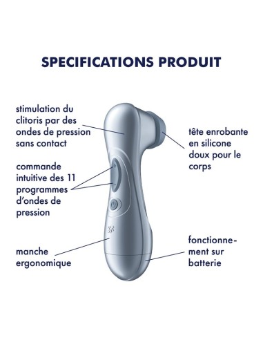 Pro 2 Gen 2 Succionador de Clítoris Battery Series Ice Blue