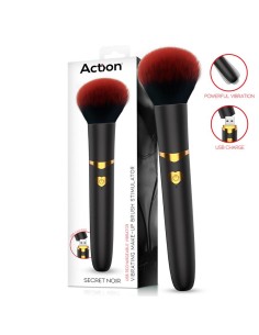 Secret Noir Estimulador Brocha de Maquillaje con Vibración Negro