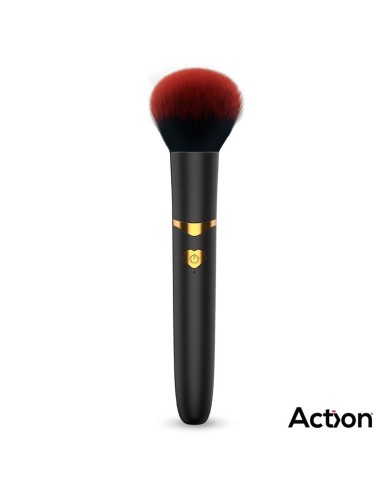 Secret Noir Estimulador Brocha de Maquillaje con Vibración Negro