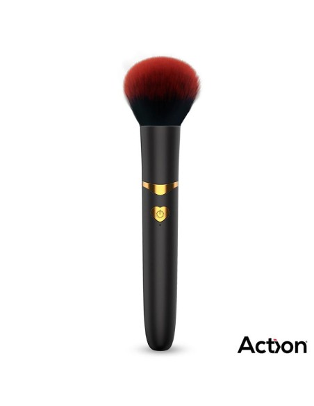 Secret Noir Estimulador Brocha de Maquillaje con Vibración Negro