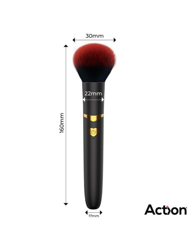 Secret Noir Estimulador Brocha de Maquillaje con Vibración Negro