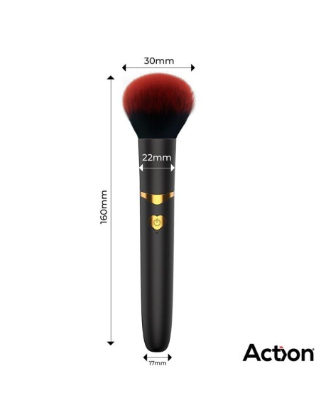 Secret Noir Estimulador Brocha de Maquillaje con Vibración Negro