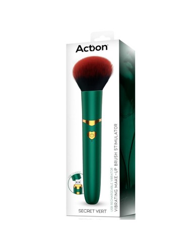 Secret Vert Estimulador Brocha de Maquillaje con Vibración Verde