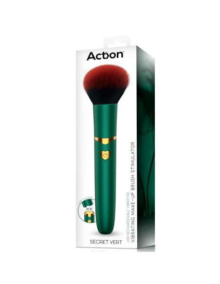 Secret Vert Estimulador Brocha de Maquillaje con Vibración Verde