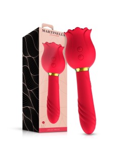 Rosa con Succion y Vibrador 2 en 1