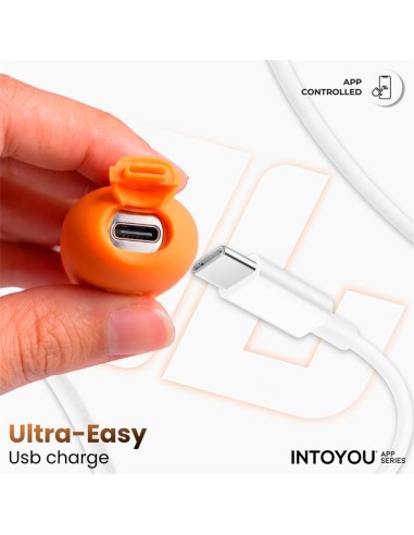 NexEgg Huevo Vibrador Silicona Doble Capa App Naranja/Rosa