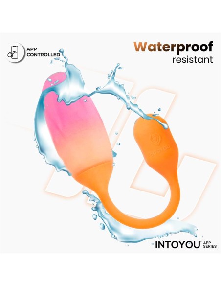 NexEgg Huevo Vibrador Silicona Doble Capa App Naranja/Rosa