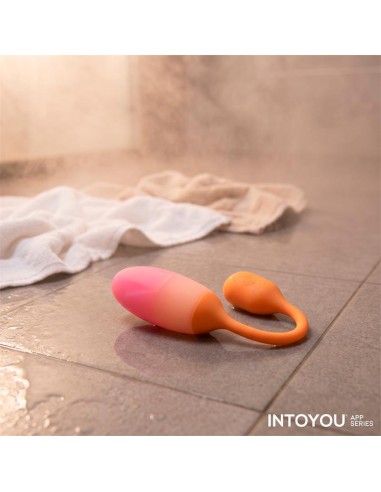 NexEgg Huevo Vibrador Silicona Doble Capa App Naranja/Rosa