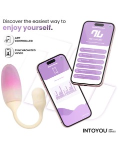 NexEgg Huevo Vibrador Silicona Doble capa App Beige/Rosa 2