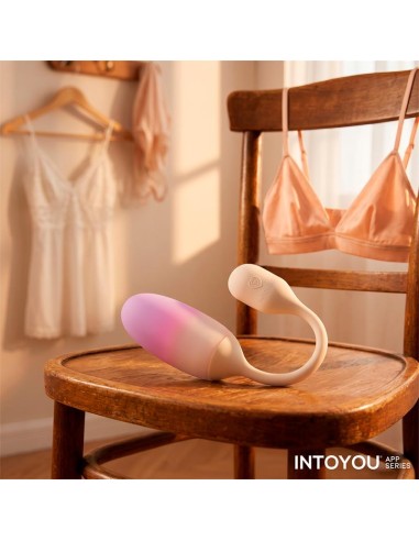 NexEgg Huevo Vibrador Silicona Doble capa App Beige/Rosa