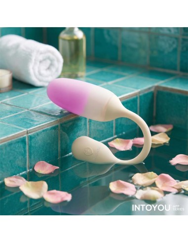 NexEgg Huevo Vibrador Silicona Doble capa App Beige/Rosa