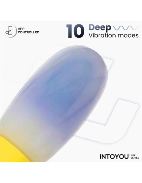 NexEgg Huevo Vibrador Doble Capa Silicona App Amarillo/Púrpura