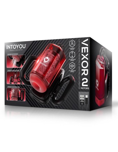 Vexor 3 in 1 Masturbador Masculino Succion, Empuje y Vibración USB-C