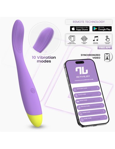 Neya Vibrador Punto G con APP Púrpura