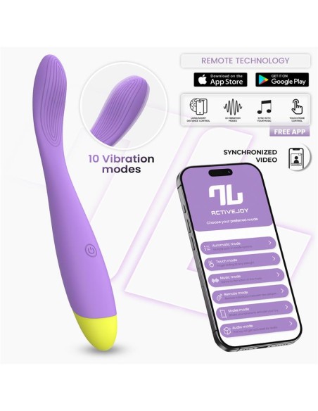 Neya Vibrador Punto G con APP Púrpura