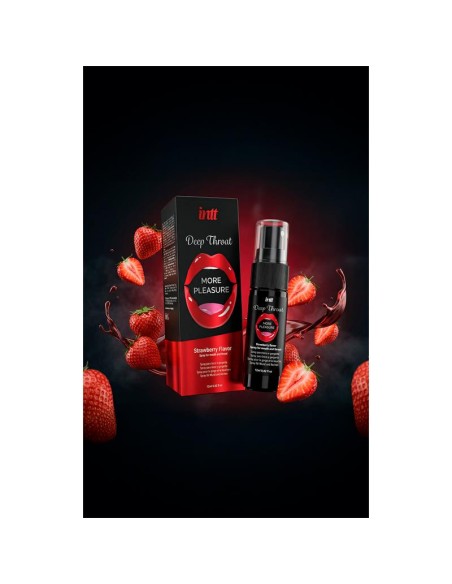 Spray para Sexo Oral Deep Throat Fresa 12 ml