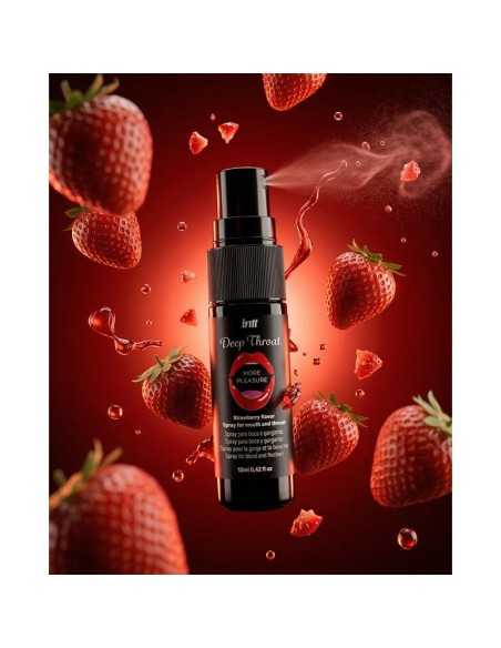 Spray para Sexo Oral Deep Throat Fresa 12 ml