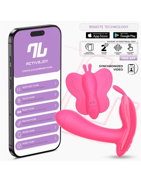 Wingy Estimulador Mariposa con APP Peach Red