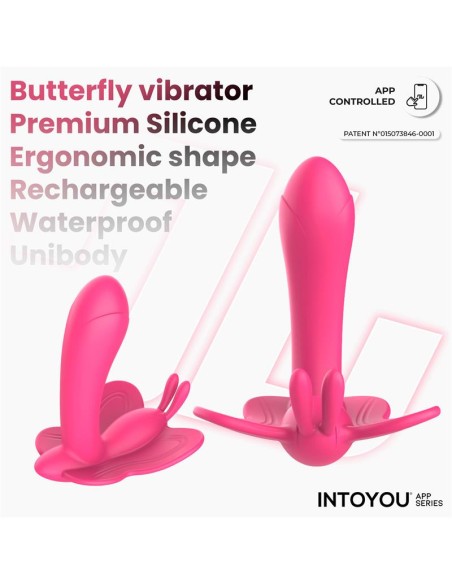 Wingy Estimulador Mariposa con APP Peach Red