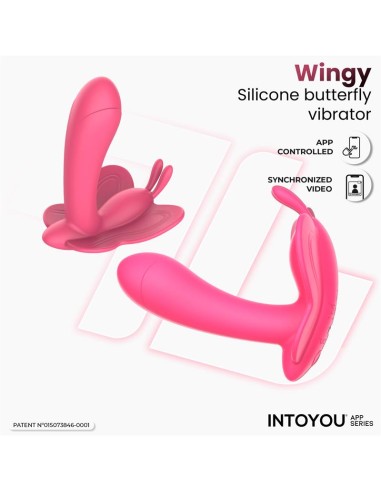 Wingy Estimulador Mariposa con APP Peach Red