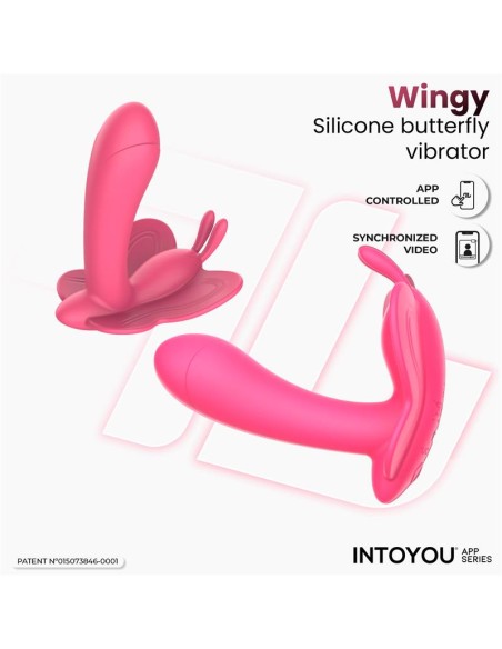 Wingy Estimulador Mariposa con APP Peach Red