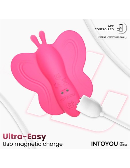Wingy Estimulador Mariposa con APP Peach Red