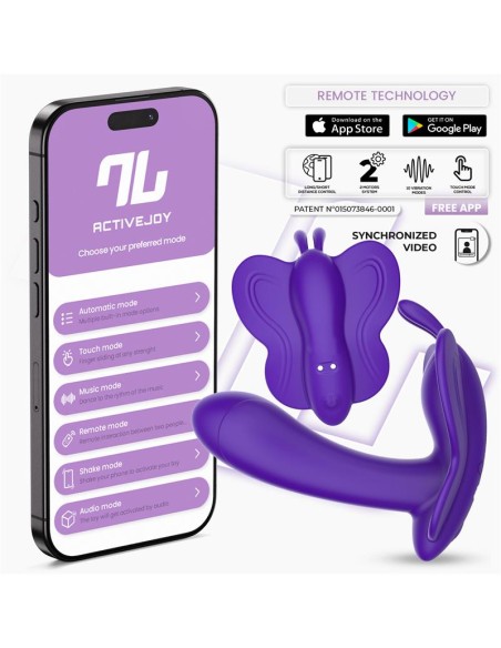Wingy Estimulador Mariposa con APP Púrpura