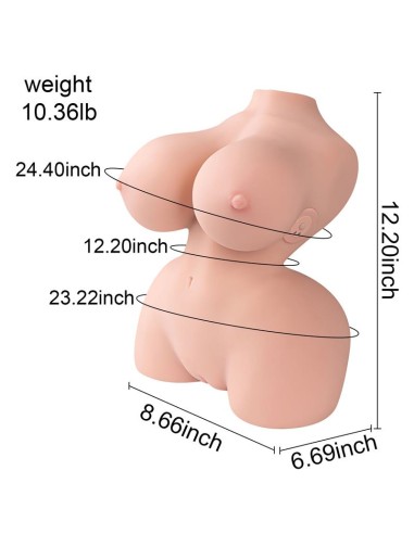 Delilah Mini Torso con Vibración 4.7 kg