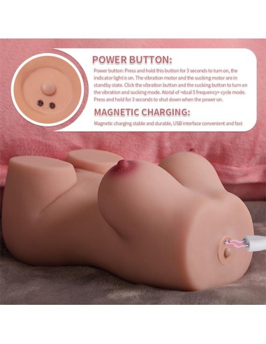 Elroy Mini Torso con Thrusting y Vibración 1.63 kg