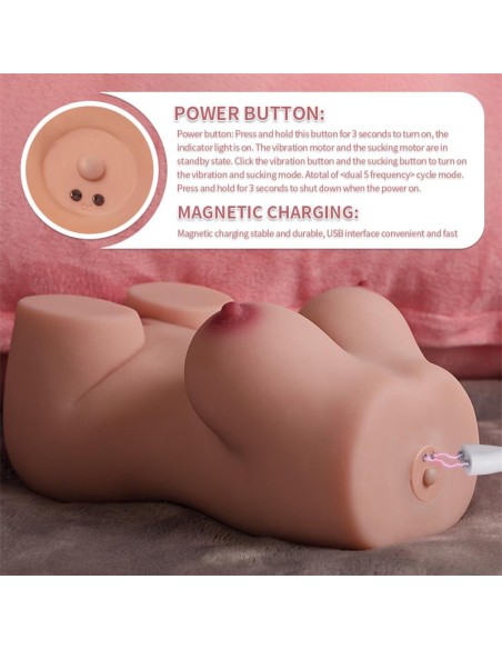 Elroy Mini Torso con Thrusting y Vibración 1.63 kg