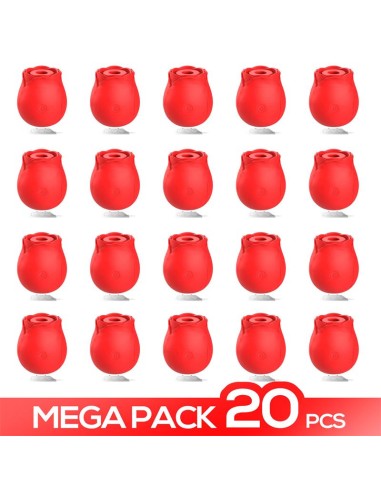 Megapack 20 Rosa Estimuladora con Succión