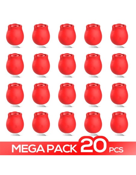 Megapack 20 Rosa Estimuladora con Succión