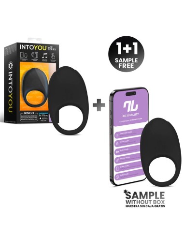 Pack 11 Ringo Anillo Vibrador con APP Unibody Negro